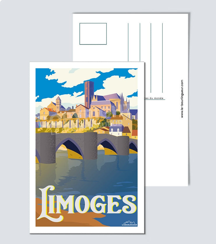 Carte Postale Vintage Limoges
