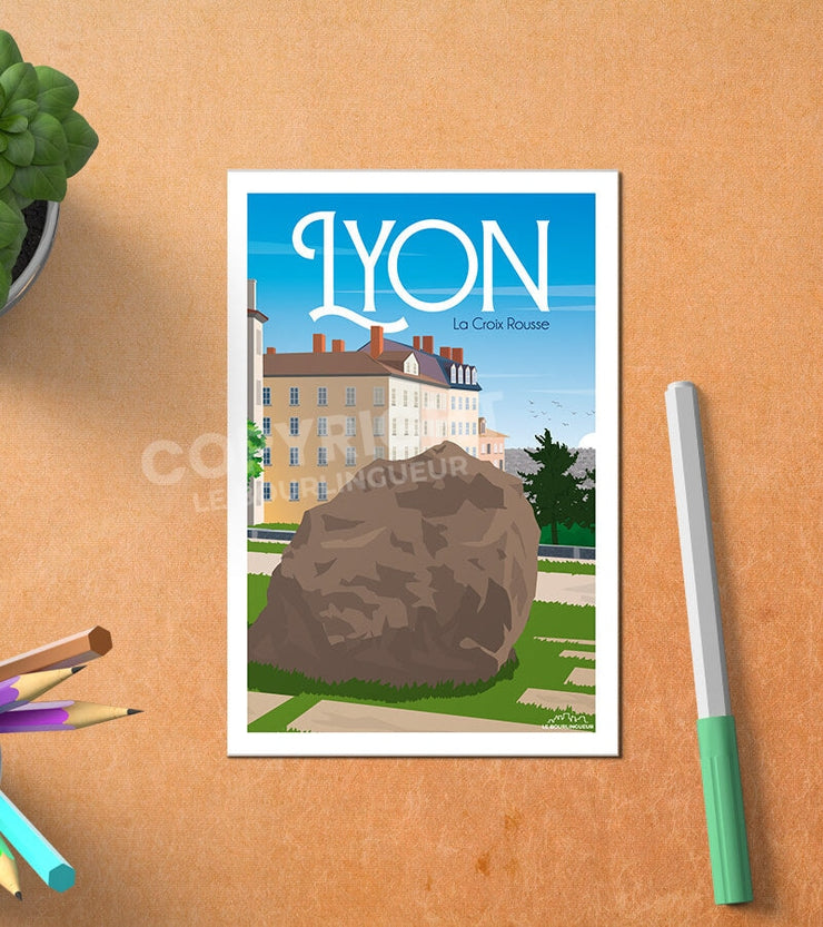 Carte Postale Lyon La Croix Rousse
