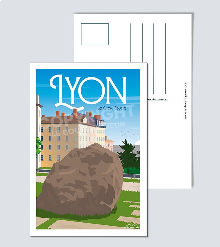 Carte Postale Lyon la Croix Rousse