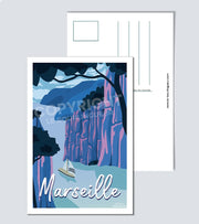 Carte Postale les calanques de Marseille