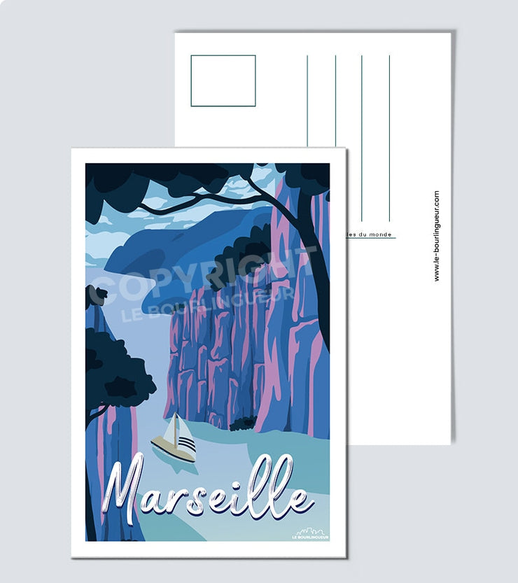 Carte Postale les calanques de Marseille