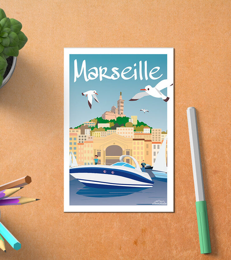 Carte Postale Marseille Le Vieux Port