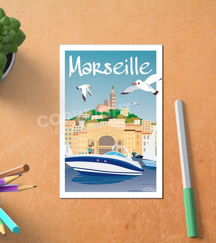 Carte Postale Marseille Le Vieux Port