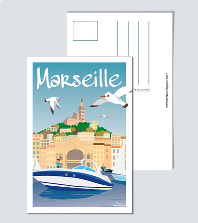 Carte Postale Marseille le vieux port