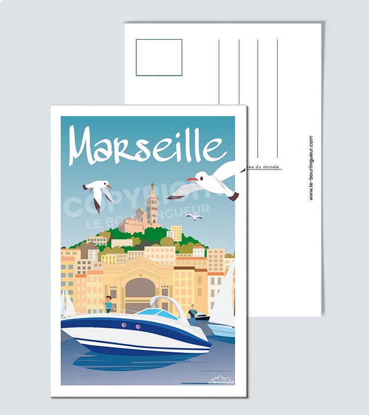 Carte Postale Marseille le vieux port
