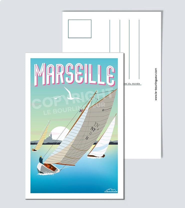 Carte Postale Marseille la plage