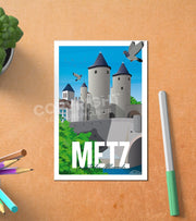 Carte Postale Metz La Porte Des Allemands Postale