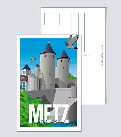 Carte postale Metz La porte des Allemands