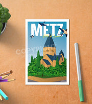 Carte Postale Metz Postale