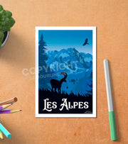 Carte Postale Montagne Alpes