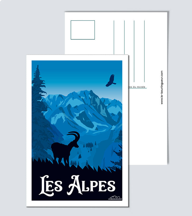 Carte Postale montagne Alpes
