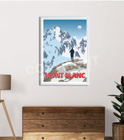 Poster du mont blanc vintage