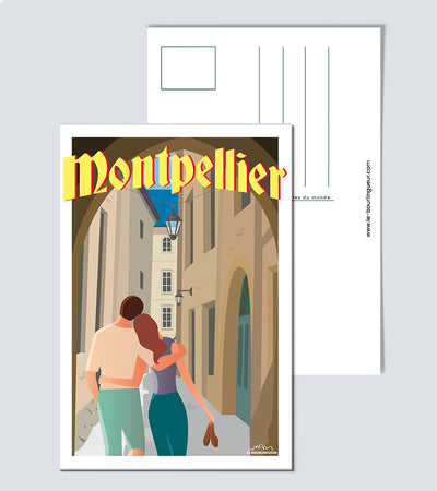 Carte Postale montpellier vintage