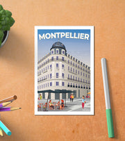 Carte Postale Vintage De Montpellier