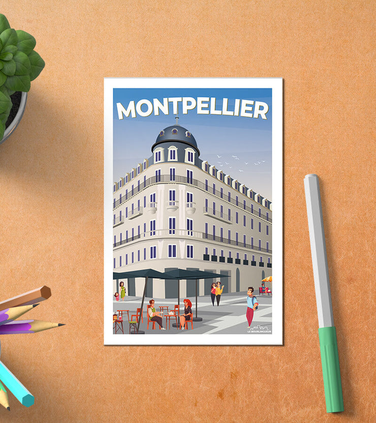 Carte Postale Vintage De Montpellier