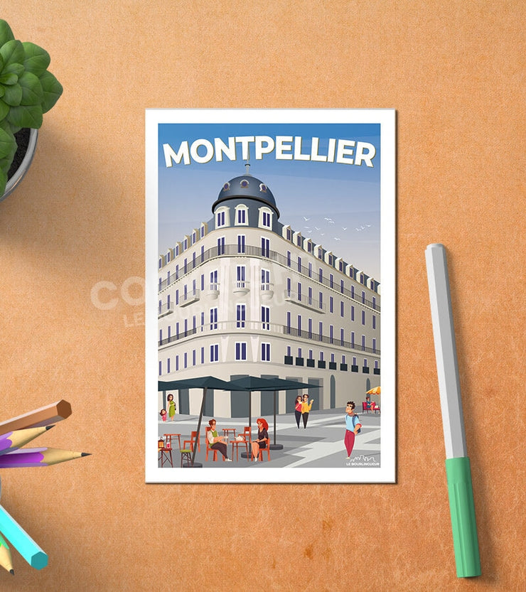 Carte Postale Vintage De Montpellier