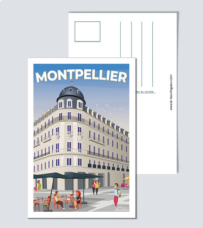 Carte Postale des rues de montpellier