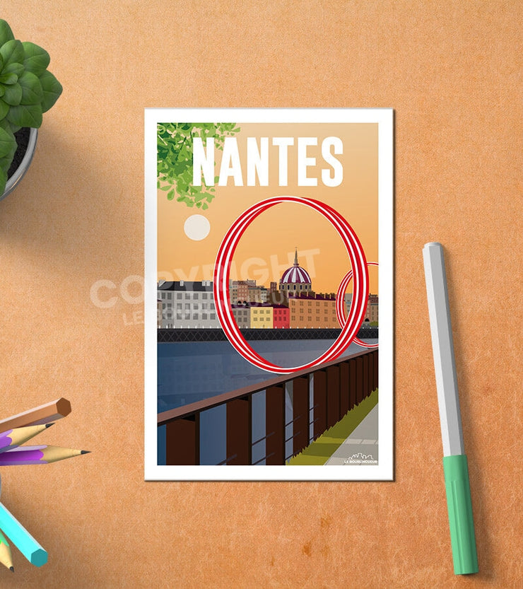 Carte Postale Vintage Nantes