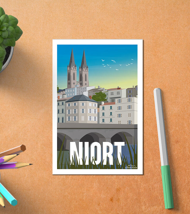 Carte Postale Niort
