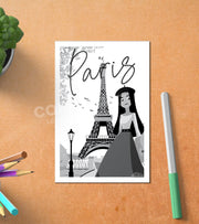 Carte Postale Paris Noir Et Blanc