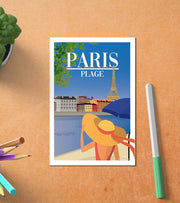 Carte Postale Paris Plages