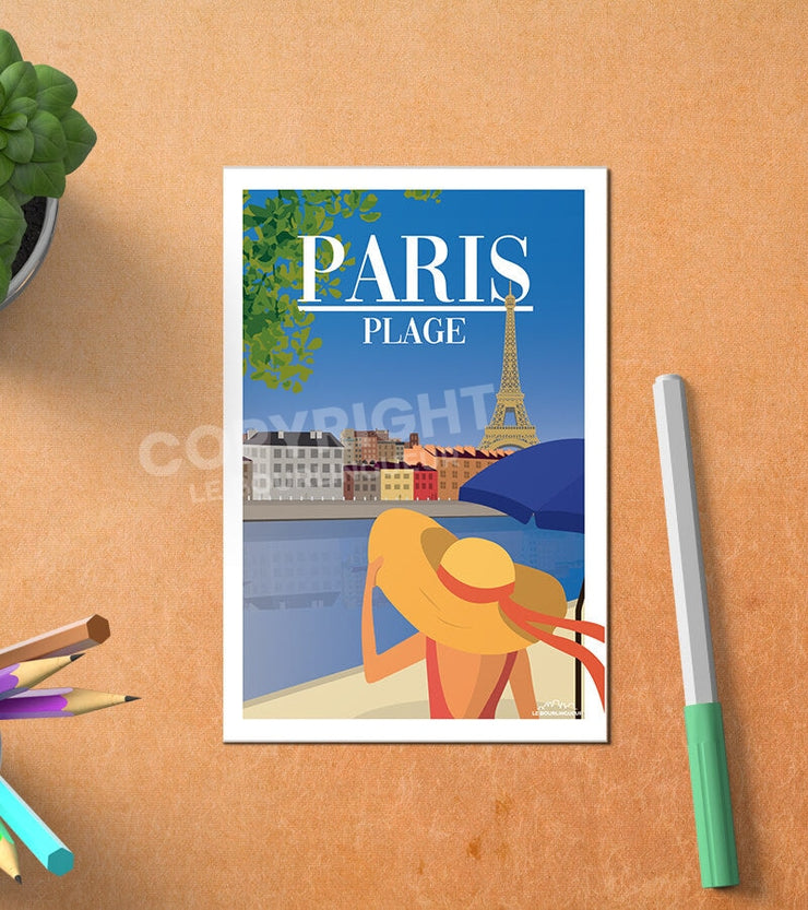 Carte Postale Paris Plages