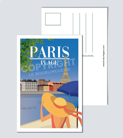 Carte Postale Paris plage