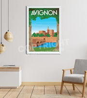 Poster Avignon chateau 