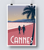 Affiche vintage cannes