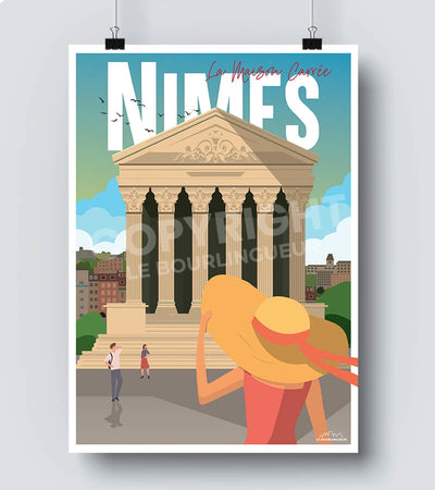 Affiche vintage Nîmes