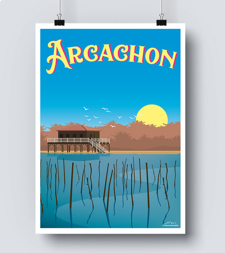 Affiche cabane tchanqué arcachon