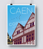 Affiche ville Caen
