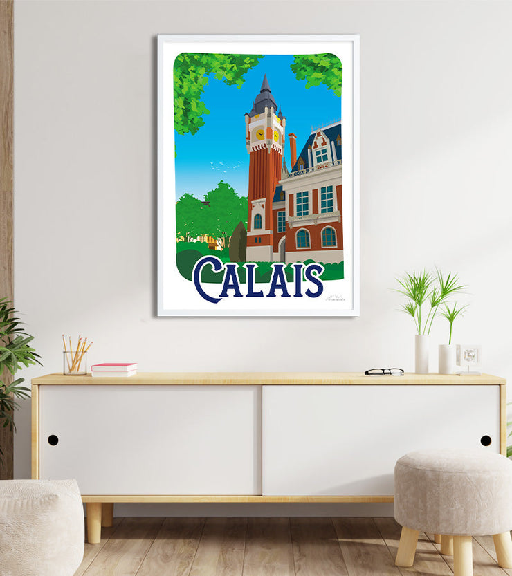 Poster vintage de calais