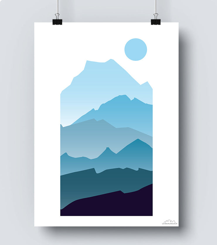 Affiche minimaliste haute savoie