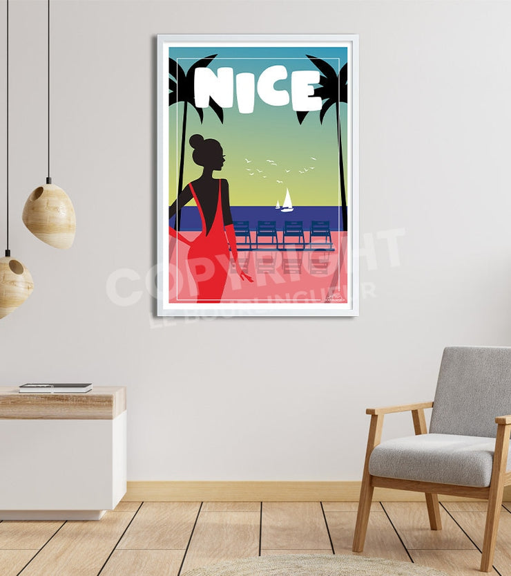 poster bord de mer nicois