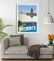 poster retro rennes bretagne