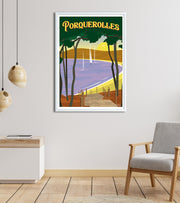 Poster de la plage de porquerolles