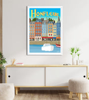 Poster normandie Honfleur
