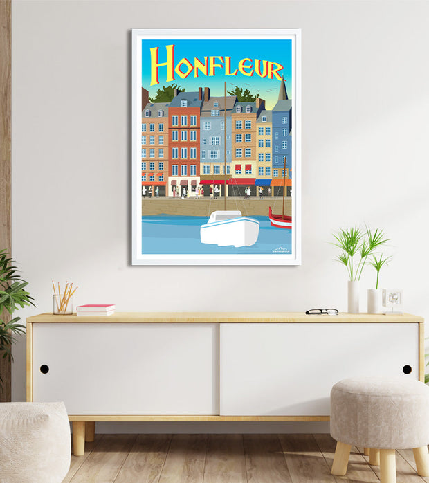 Poster normandie Honfleur