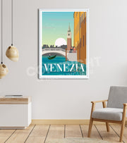 poster vintage venezia italie