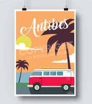 Affiche vintage Antibes