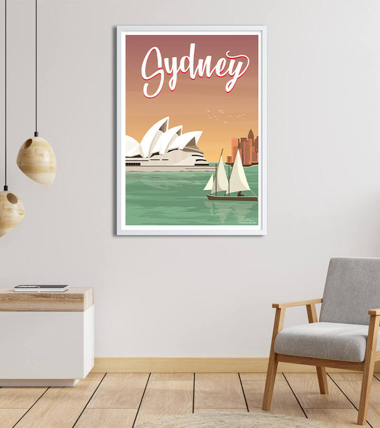 poster vintage sydney océan 