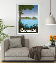 Poster breton Cancale retro 