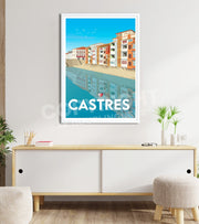 poster vintage Castres occitanie 