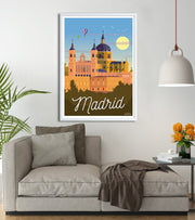 Travel poster espagne madrid 