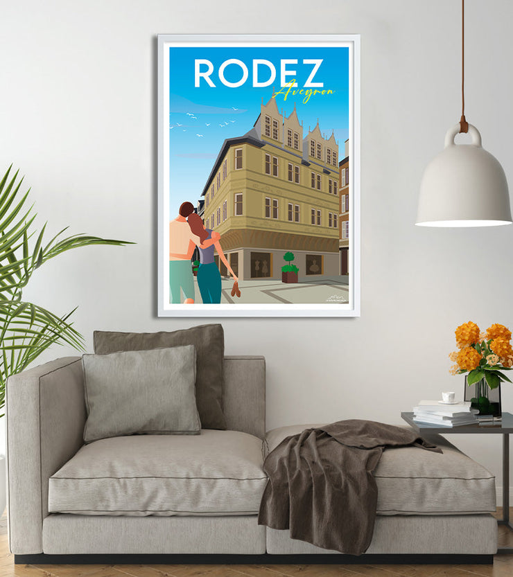 Poster retro Rodez