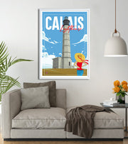 Calais illustation travel poster