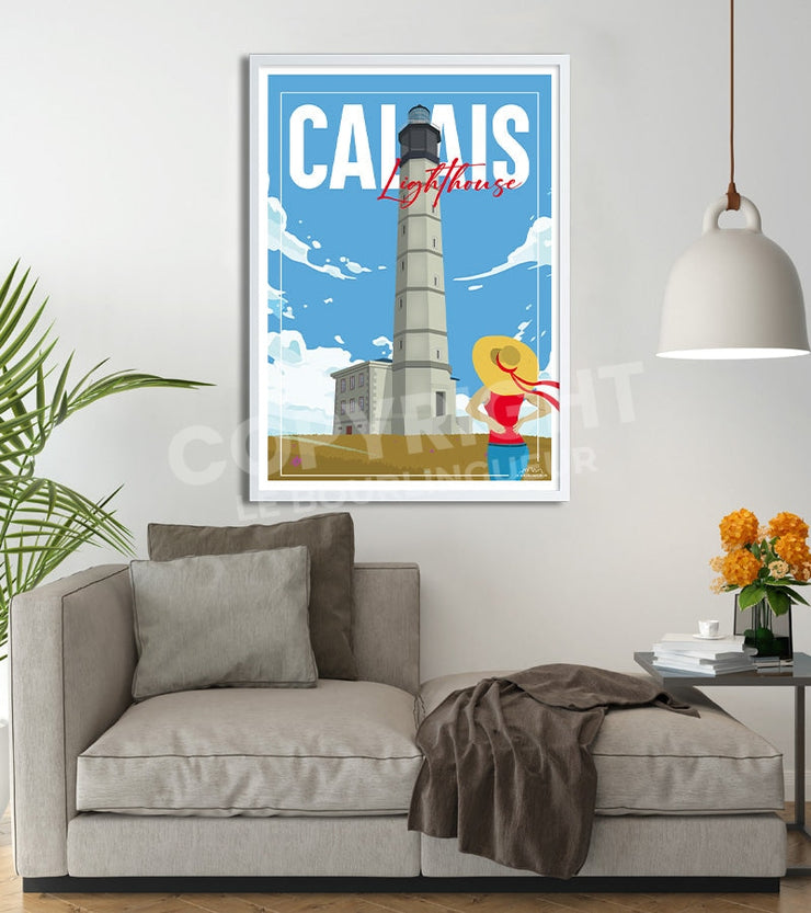 Calais illustation travel poster