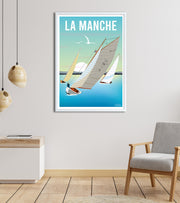 Poster vintage la Manche la mer