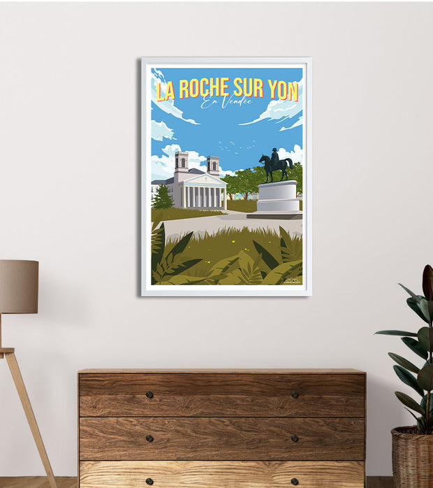poster vintage roche sur yon 